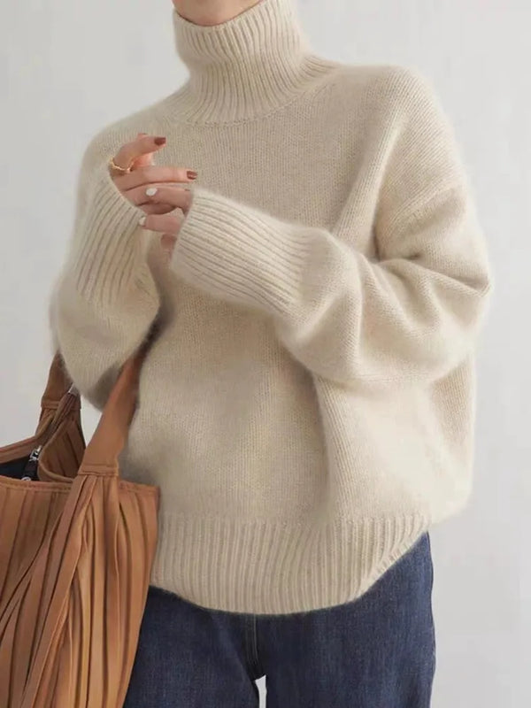 Mila - Korkeakauluksinen Kasmirsweater
