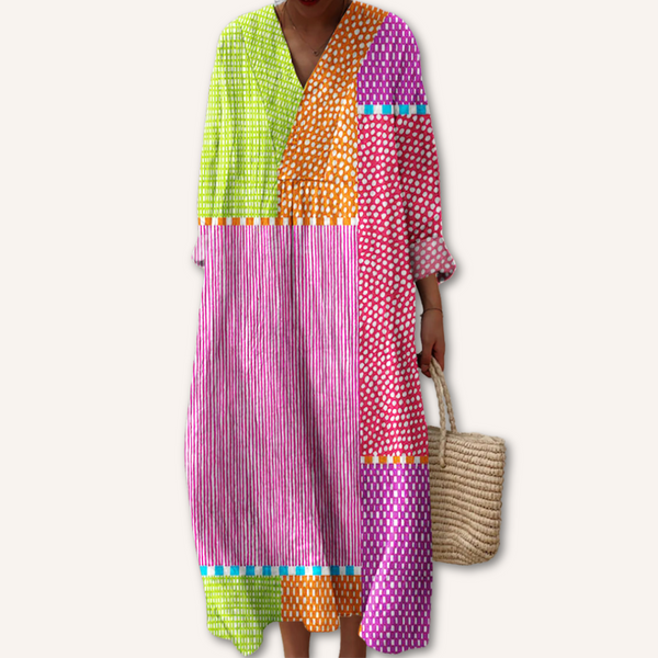 Renata｜Monivärinen mekko
