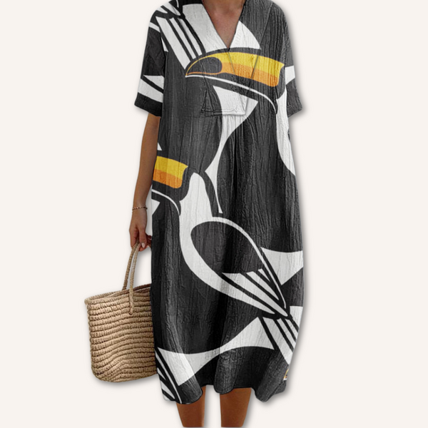 Bianca｜Kuvioitu mekko