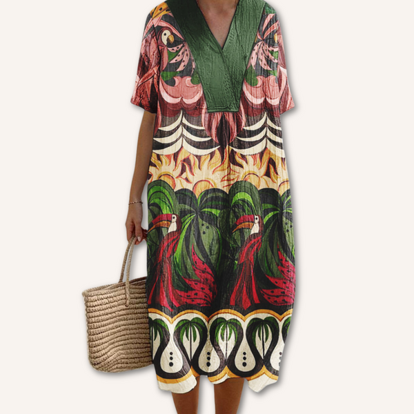 Estela｜Kuvioitu mekko